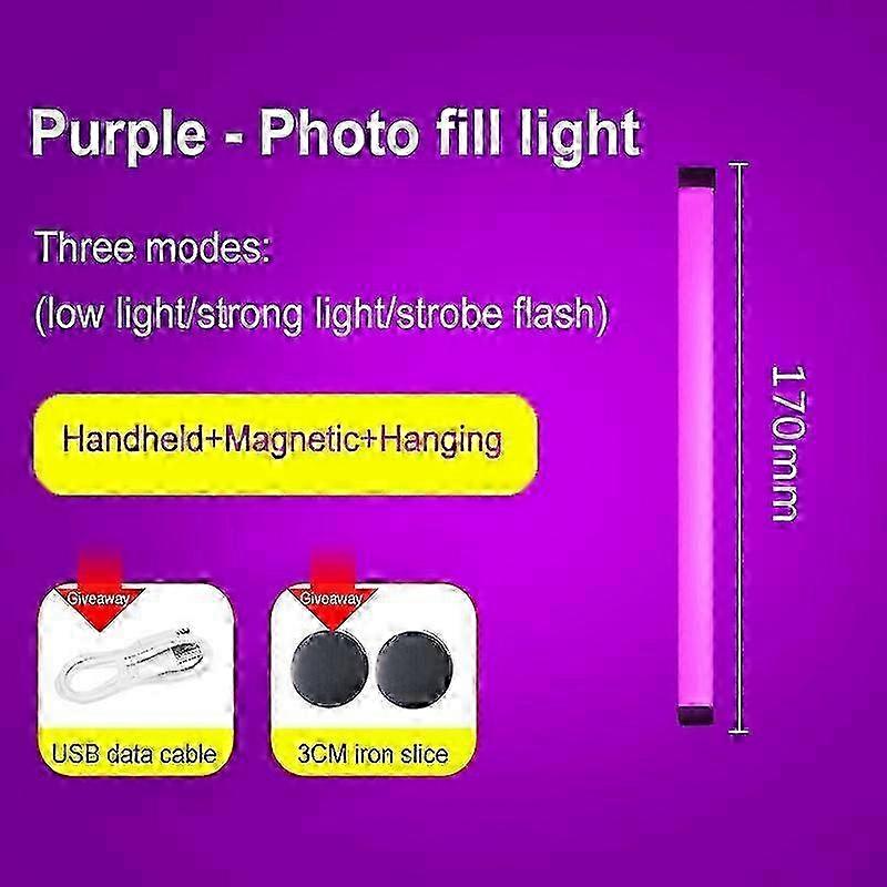 Handheld Led Fill Light Stick Light LED Video Light Wand Led For Photography Studio Lamp Adjustable Flash Light RGB Selfie Lamp miao4