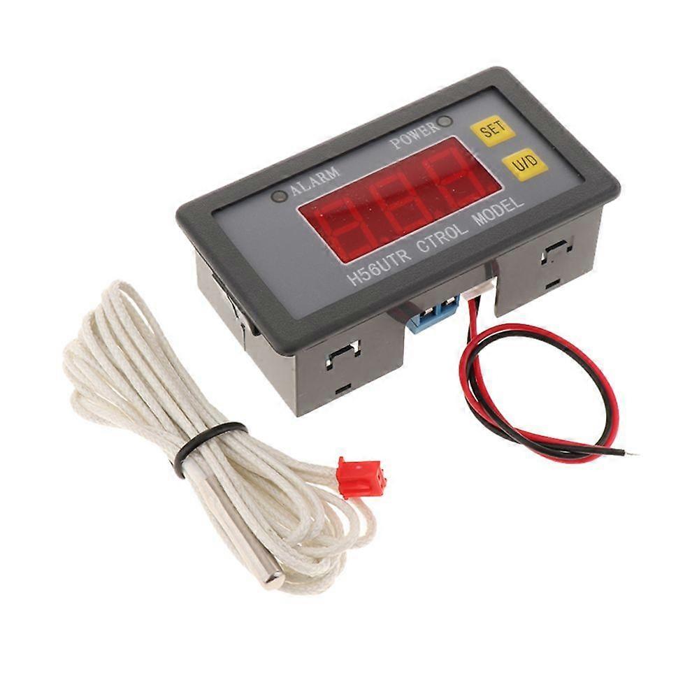 H56TR300 DC12V high temperature digital thermostat controller, 10A blue output without cover