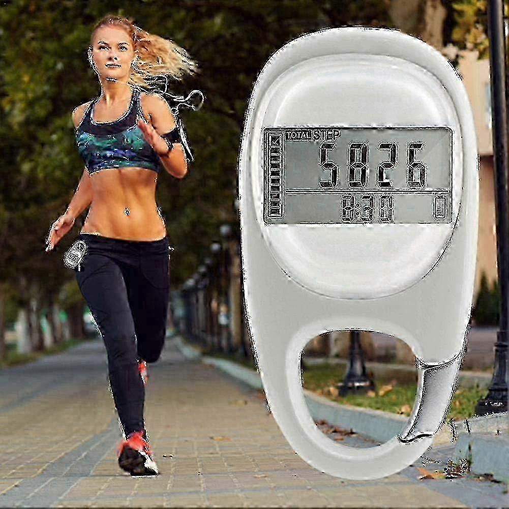 Daily Step Counter with 3D Tracking and Goal Tracker Clip