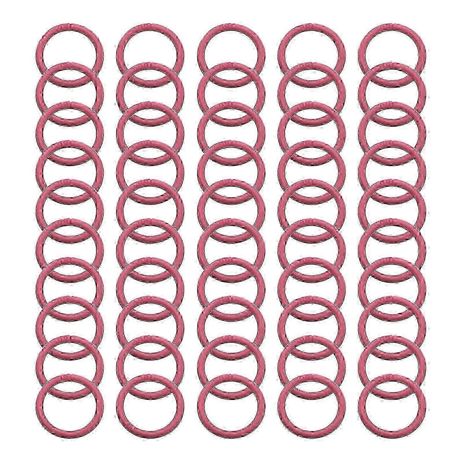 خواتم الكتب الملونة - 50 عبوة: مشبك مزدوج لتجليد سجل القصاصات وتخزين الأوراق السائبة