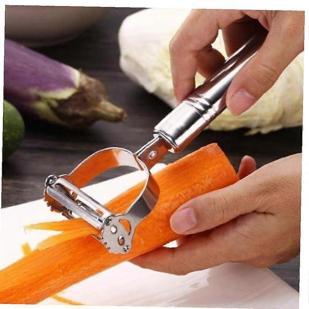 Multifunction Peeler With Julienne Slicer For Potatoes Carrots Vegetables And Fruit Double Planing Grater Tool