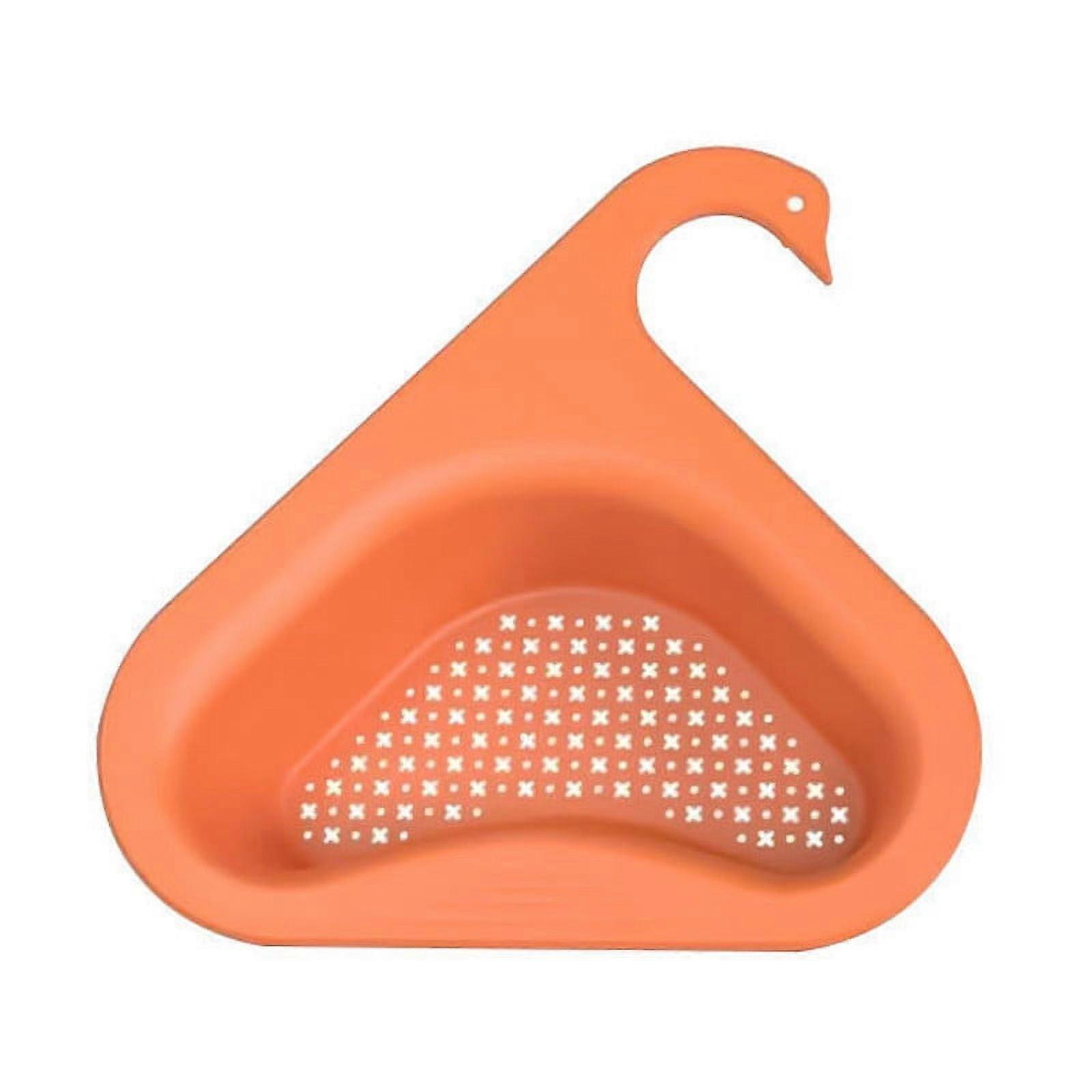 Giyblacko Over Sink Dish Rack Multi Functional Strainer Ing Hanging Rack Triangular Sink Basket Filtering Rack