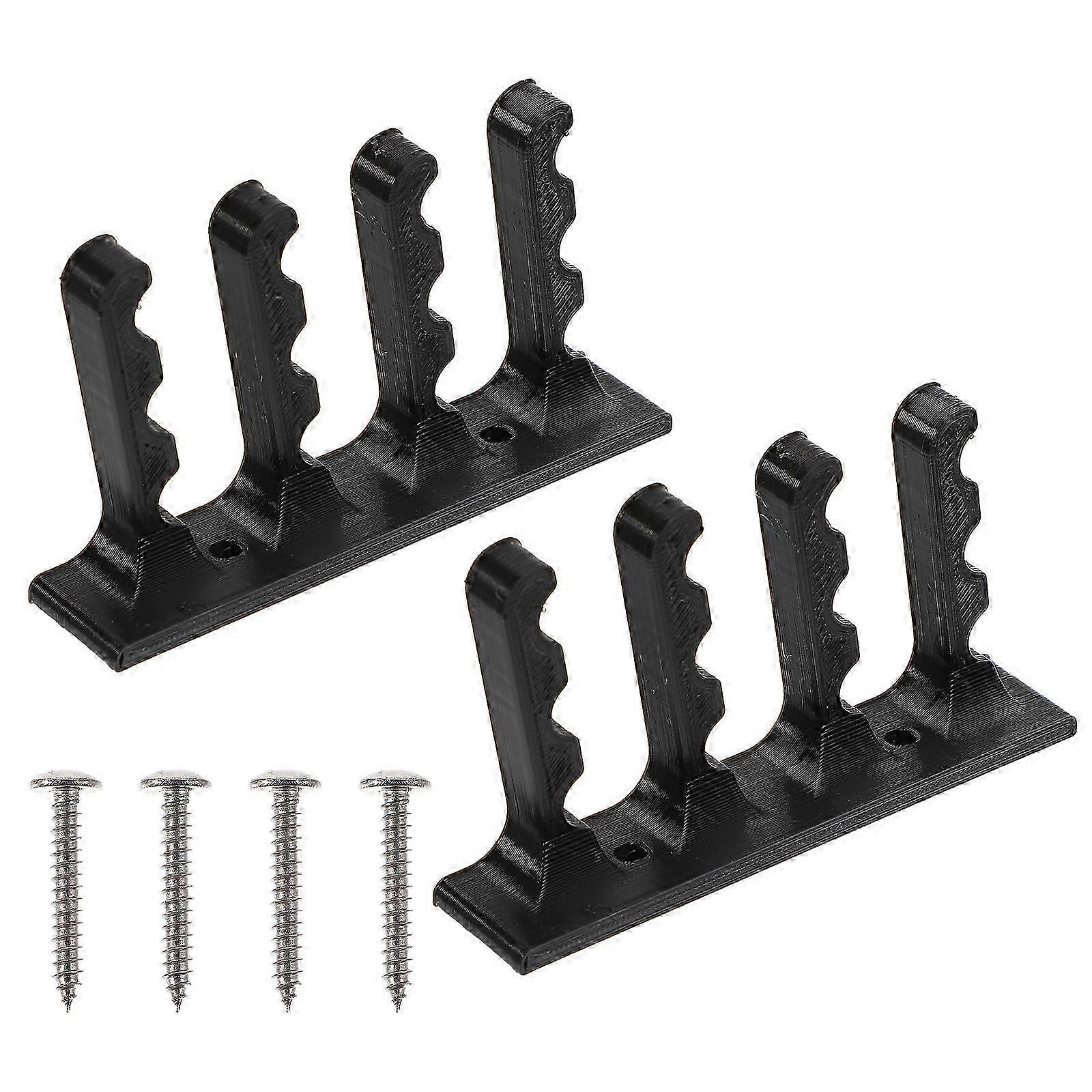 2Pcs Bow and Arrow Wall Mounted Storage Brackets Holder Rack with Screws