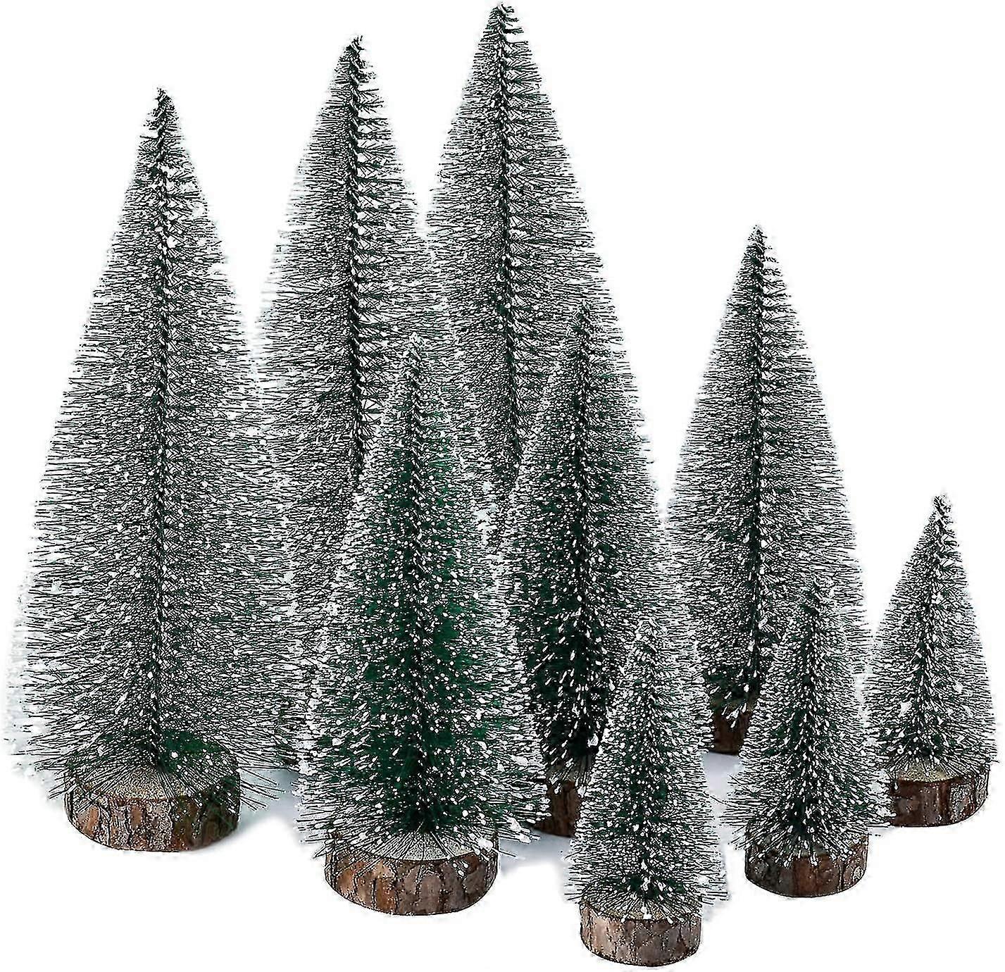 9 Pieces Of Mini Christmas Tree Green, Miniature Artificial Christmas Tree, Miniature Artificial Christmas Tree