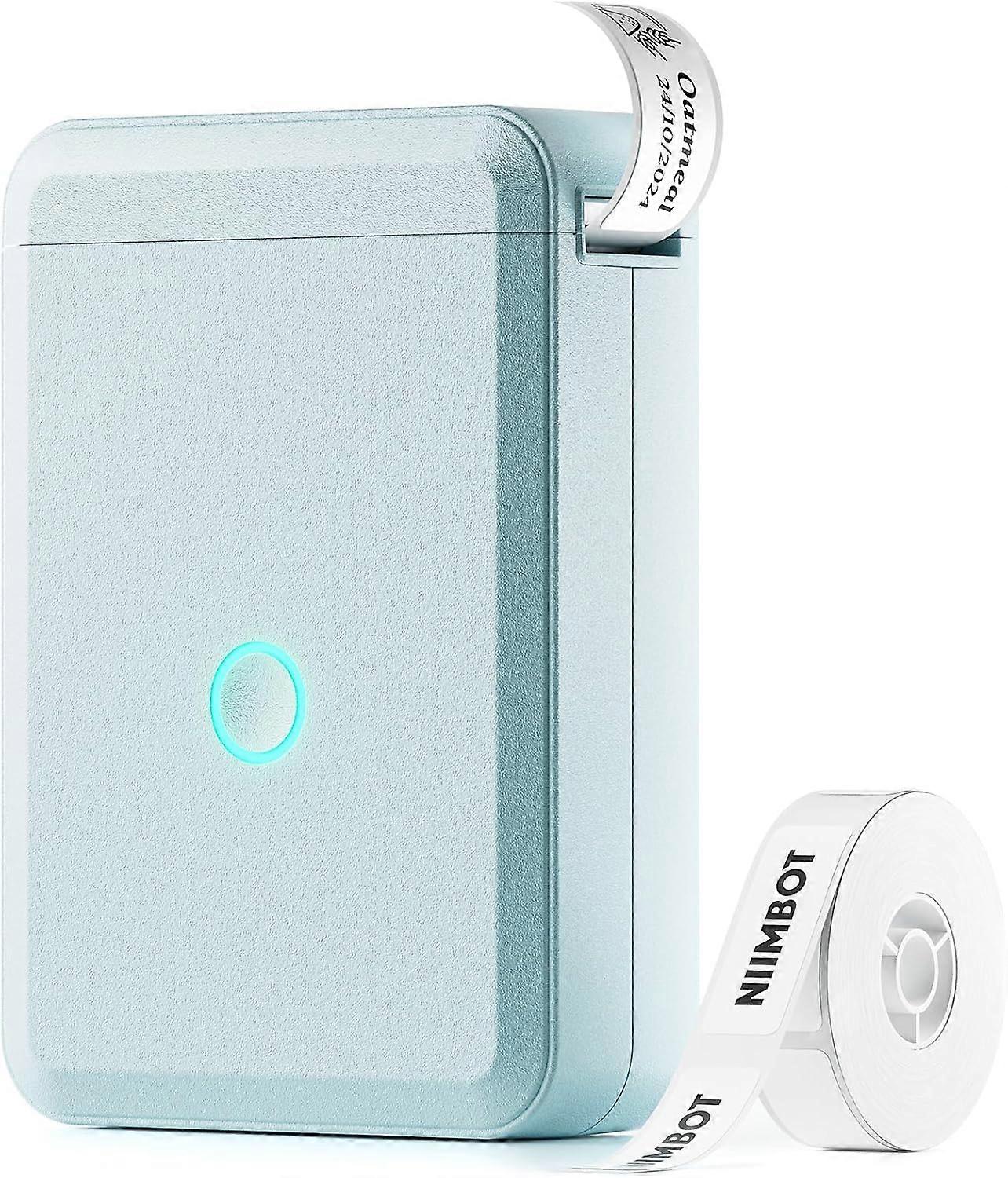 Label Maker Machine, D110 Portable Mini Bluetooth Thermal Label Printer, Rechargeable Sticker Maker,With Android & iOS, With 1 Roll Label Tape