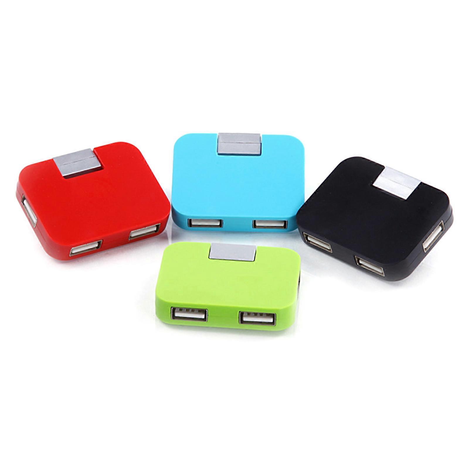 4pcs/pack Portable USB Splitter Foldable USB Hub 4 Port Expander Efficient Device Connection for Laptops and PC Multicolor