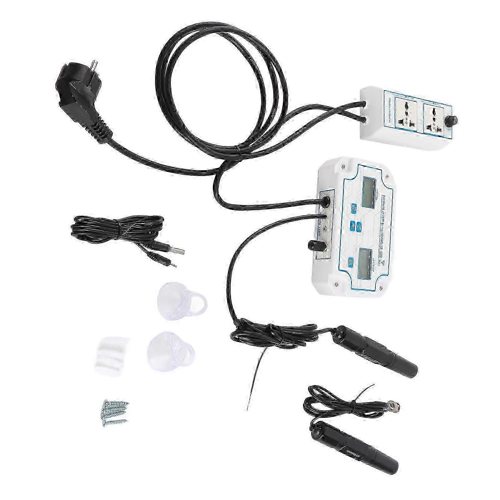 3 in 1 PH/Salinity/TEMP Detector PH TEMP Salinity Controller Water Quality Tester for Aquarium Hydroponics Tank