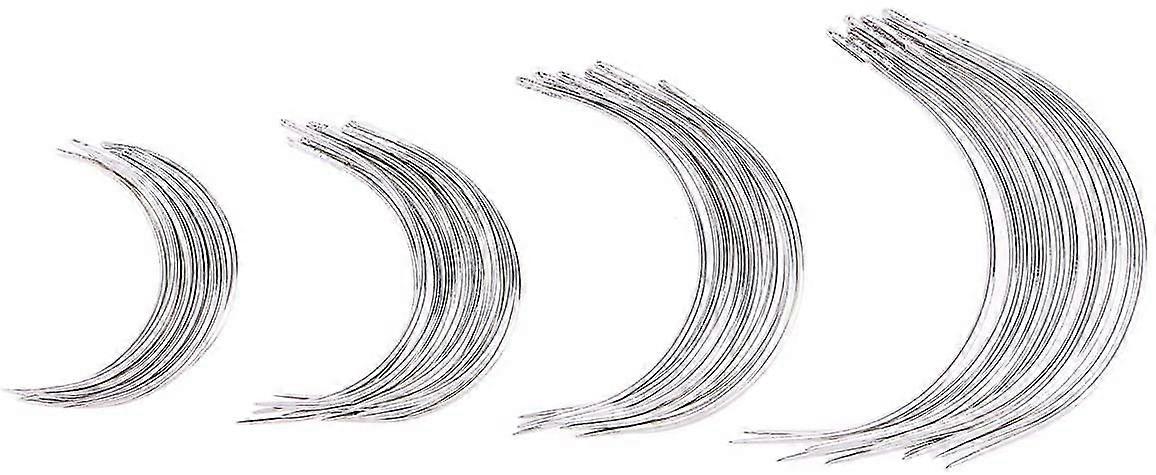 24pcs Curved Needles C Type Weaving Needle Hand Sewing Needles 4 Sizes