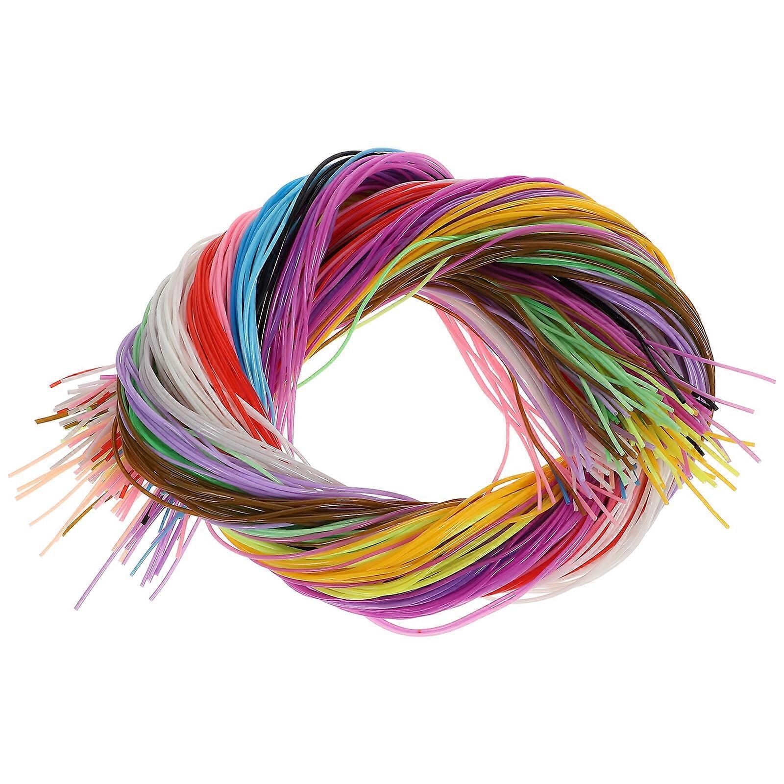 200pcs 20 colors Weaving Strings PVC Lacing String Craft String Multi-color DIY Craft Cord Jewelry Making Rope