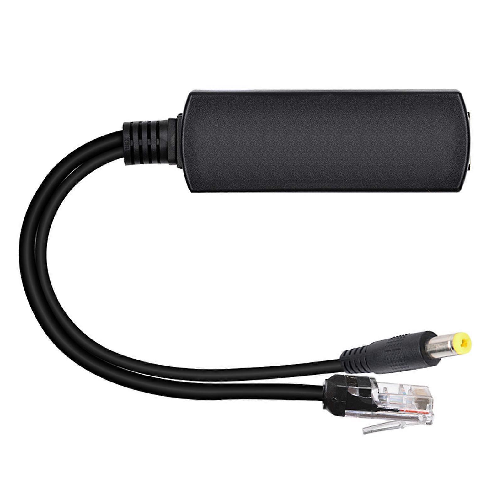 כבל מתאם POE RJ45 DC5.5x2.1 מ"מ Power Over Ethernet מתאם מזרקים מפצל 15.4W למצלמה ססגוניות