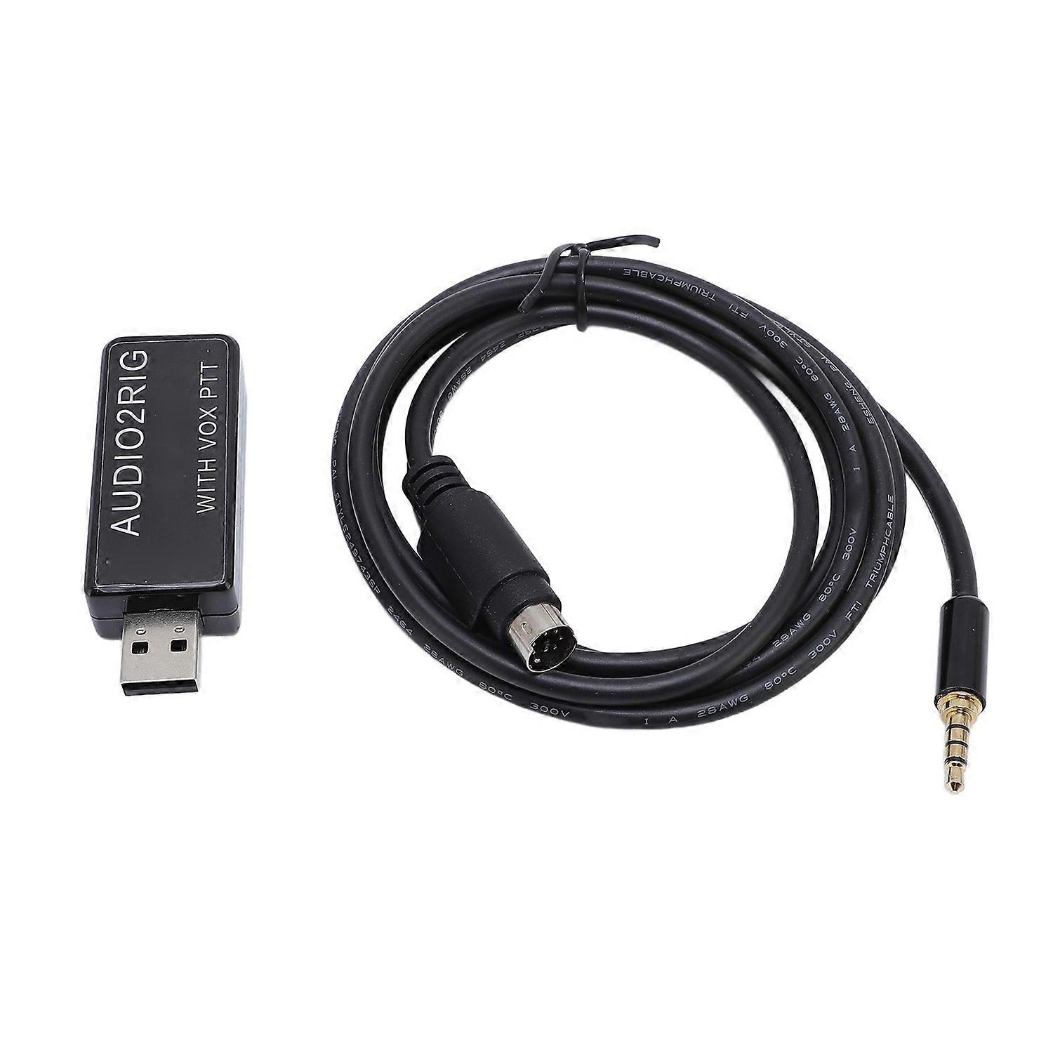 Amateur Radio Digital Modes Interface Connector with FT818 Cable Built in Sound Codec for Vox HF KIT