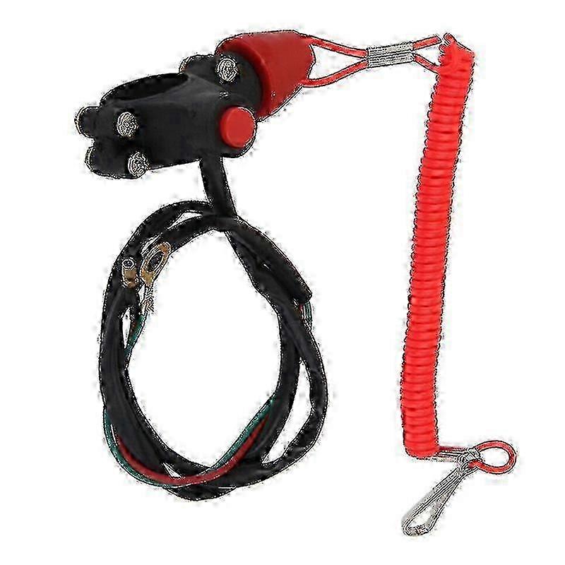 Marine Grade Emergency Stop Button for Outboard Engines ATV