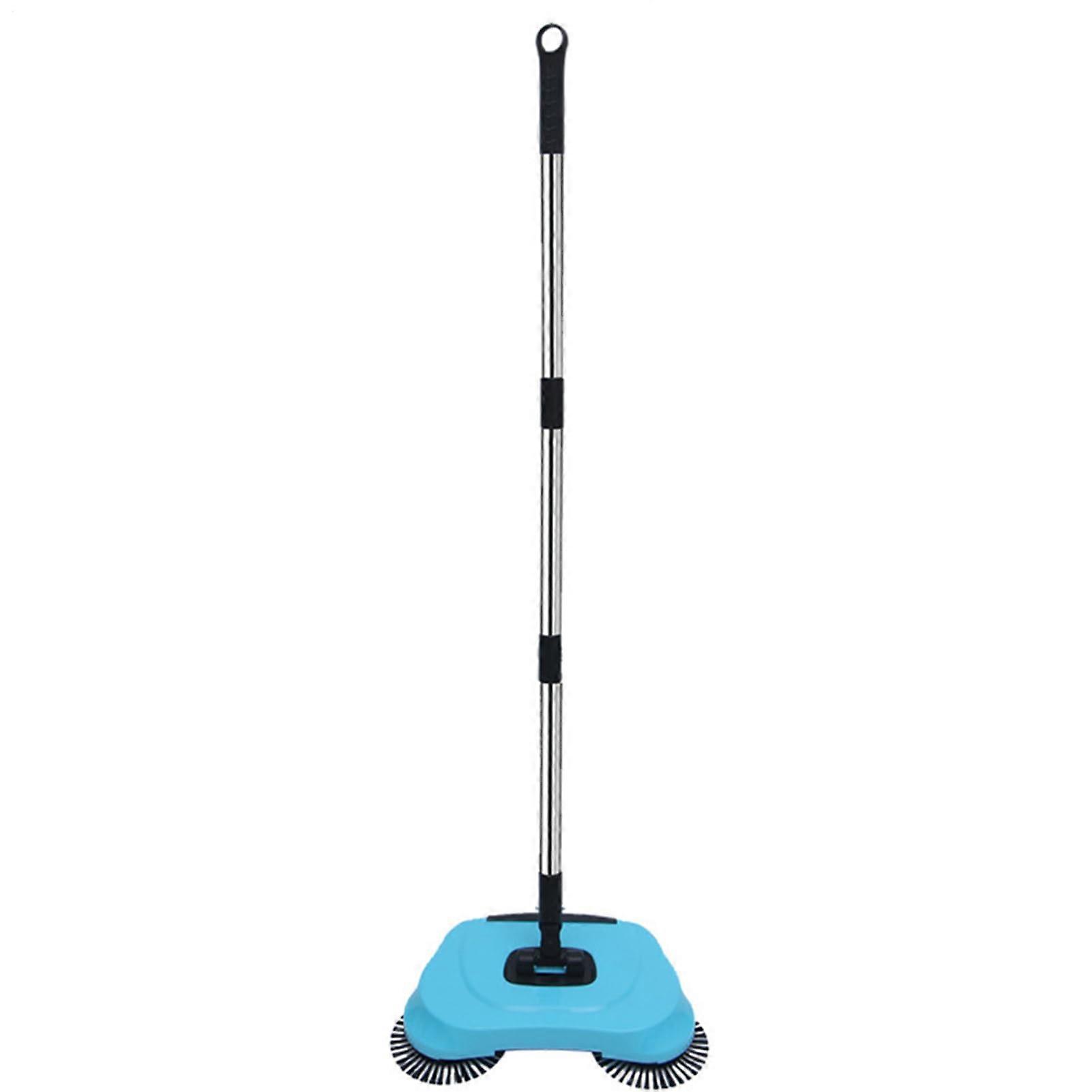 Carpet Sweeper for Quick Floor Cleaning with Adjustable Handle for Hardwood, Laminate and Rugs, 103 cm Blue