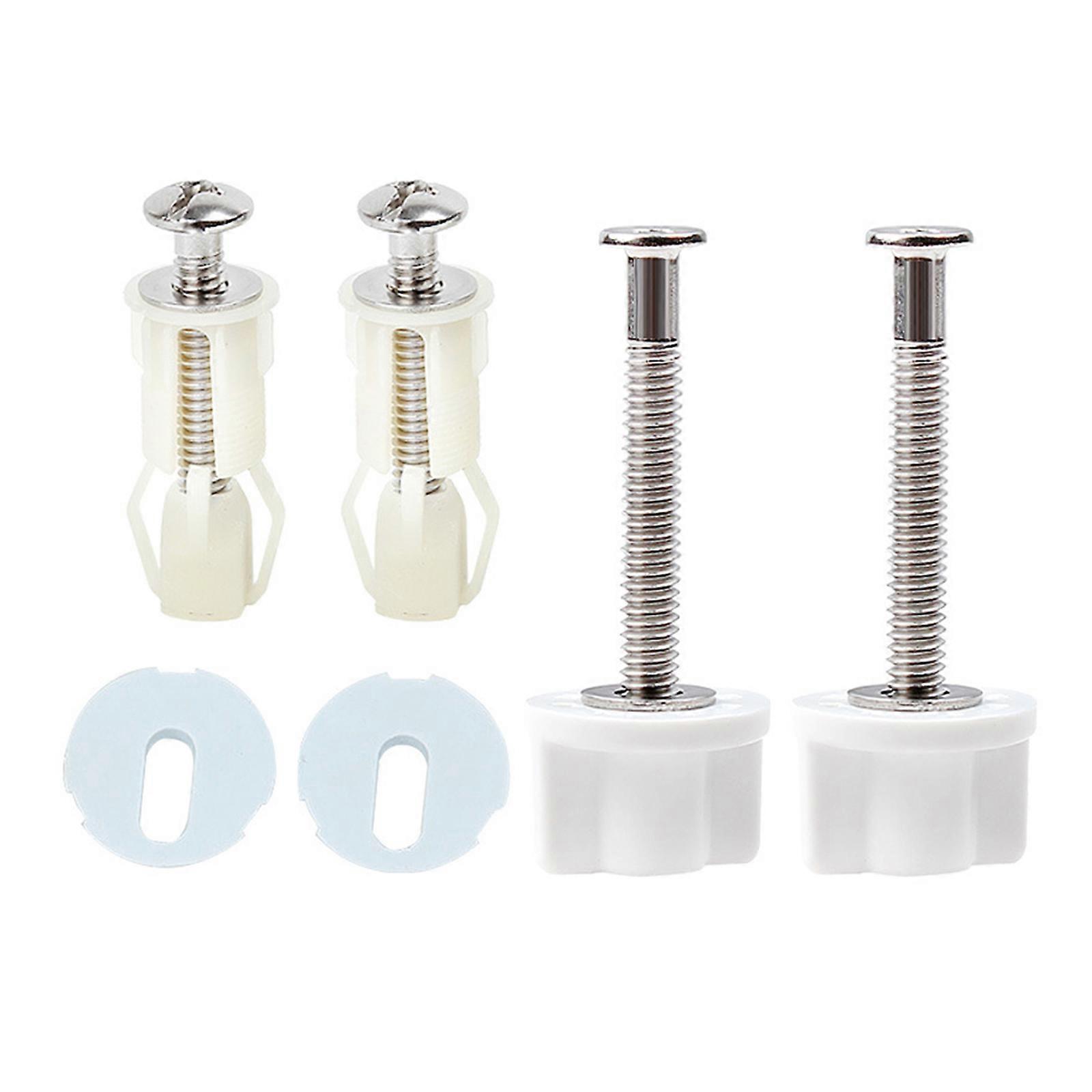Upgrades Toilet Seats Hinge Bolts Toilet Seats Fastener Quick Fix Screws Replacement set for Stable & Secure Installation Multicolor