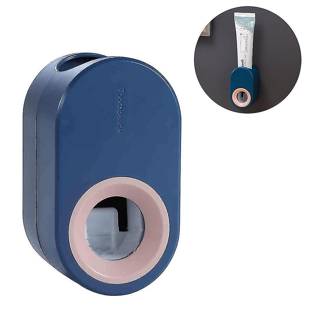 Toothpaste Dispenser, Toothpaste Squeezer Automatic Hands Free Wall Mounted Bathroom Shower Ocean Blue