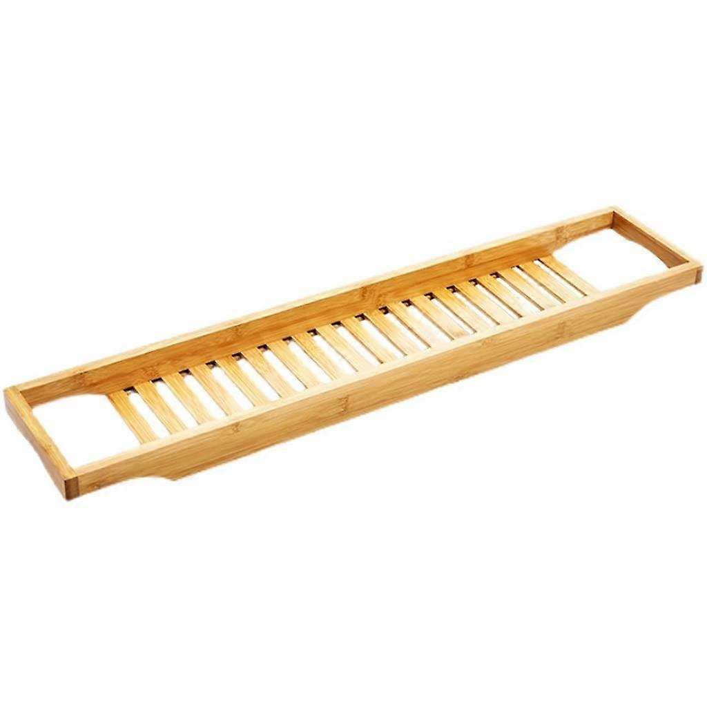 Bathtub Shelf Rack with Adjustable Tray for Book Storage and Spa Bathroom Organizer