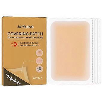 6pcs / box (A) $Invisible Concealer Patch für Haut Tattoo Narbe Concealer Patch unsichtbare wasserdichte Hautfarbe Concealer Patch
