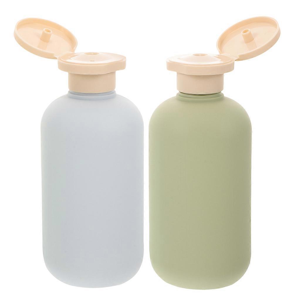 Refillable Shampoo Dispenser Bottles Travel Containers Assorted Color 300ml Leakproof 2Pcs