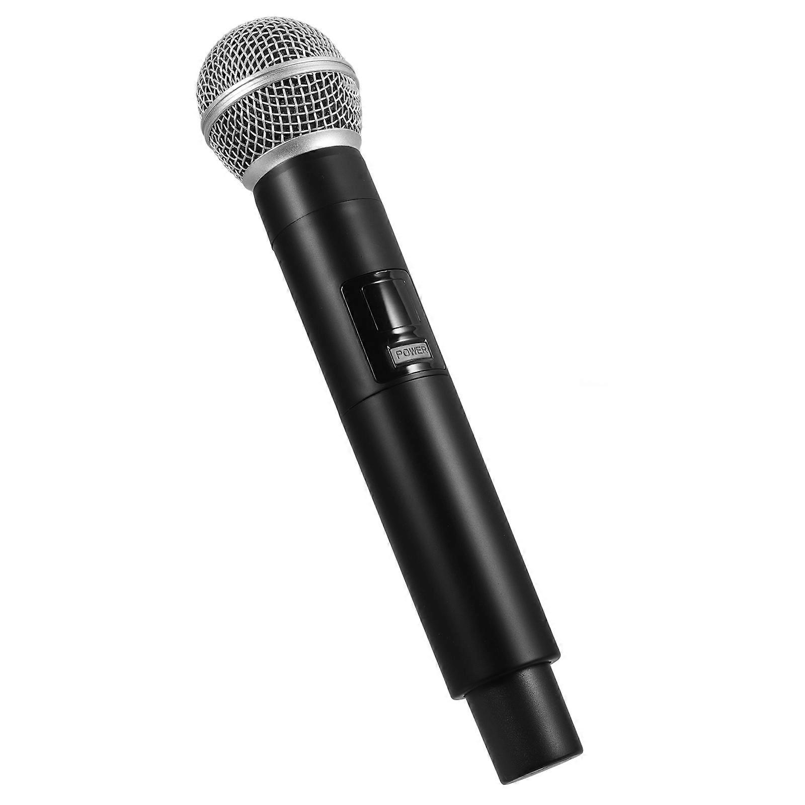 Stage Performance Microphone Fake Microphone for Decoration ABS Black