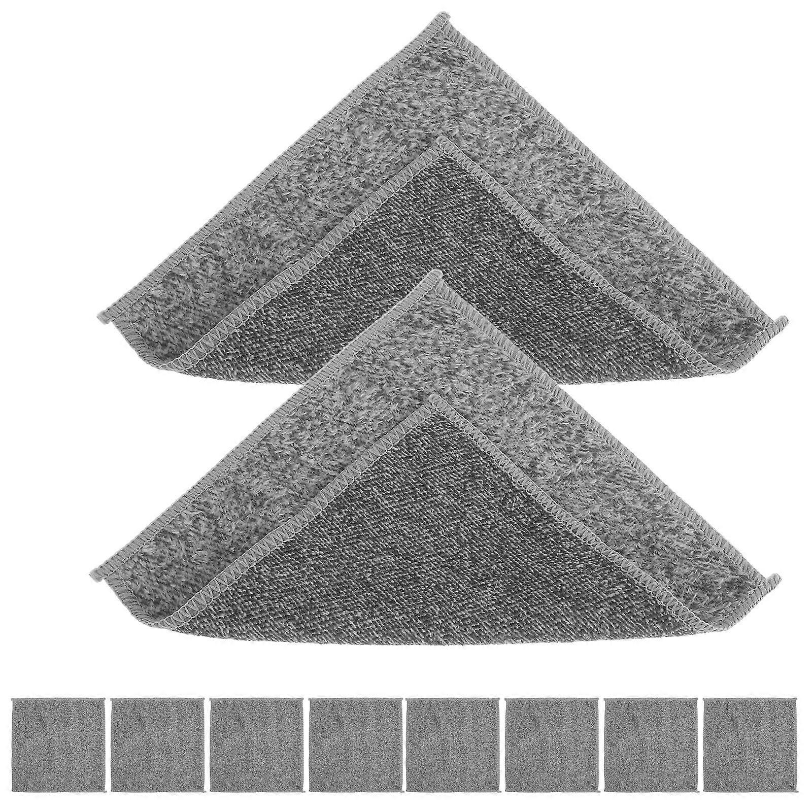 Hellgraue Geschirrtücher, 10 Stück, aus Bambusfaser