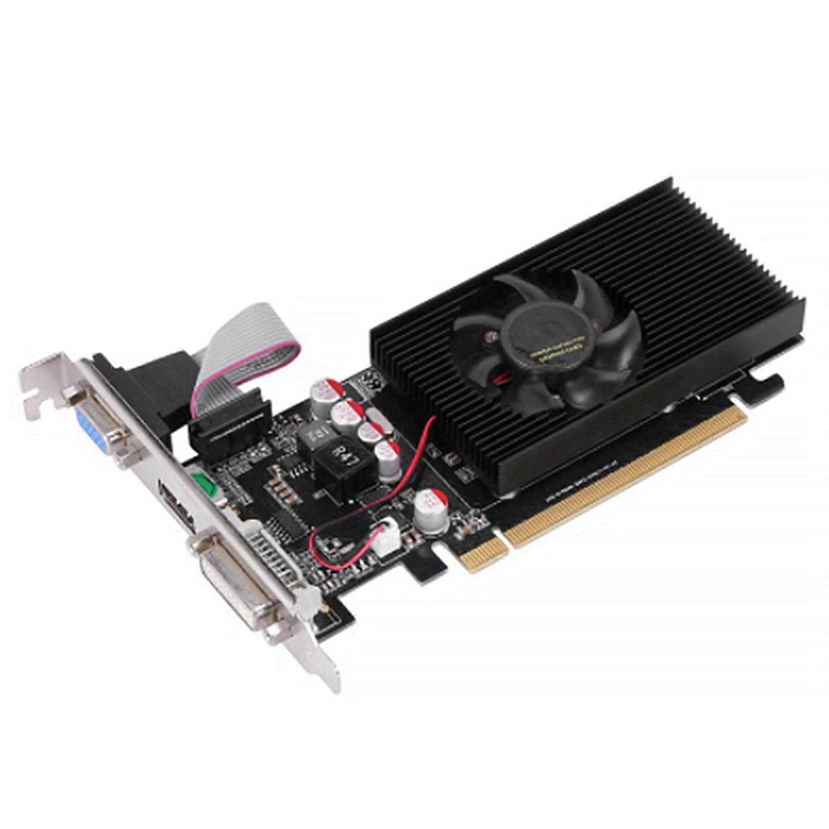 2X GT210 1GB Graphics Cards 64Bit Video Card for GPU PC Games DVI-I HDMI-Compatible VGA Used Dual-Screen Graphics Card