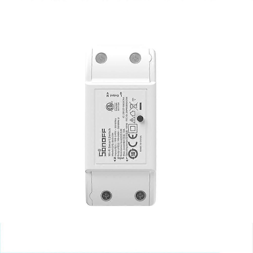 Sonoff Basic R4 WiFi Smart Switch Remote Control Module Relay Module Via EWeLink Work Compatible with Alexa, Google Home