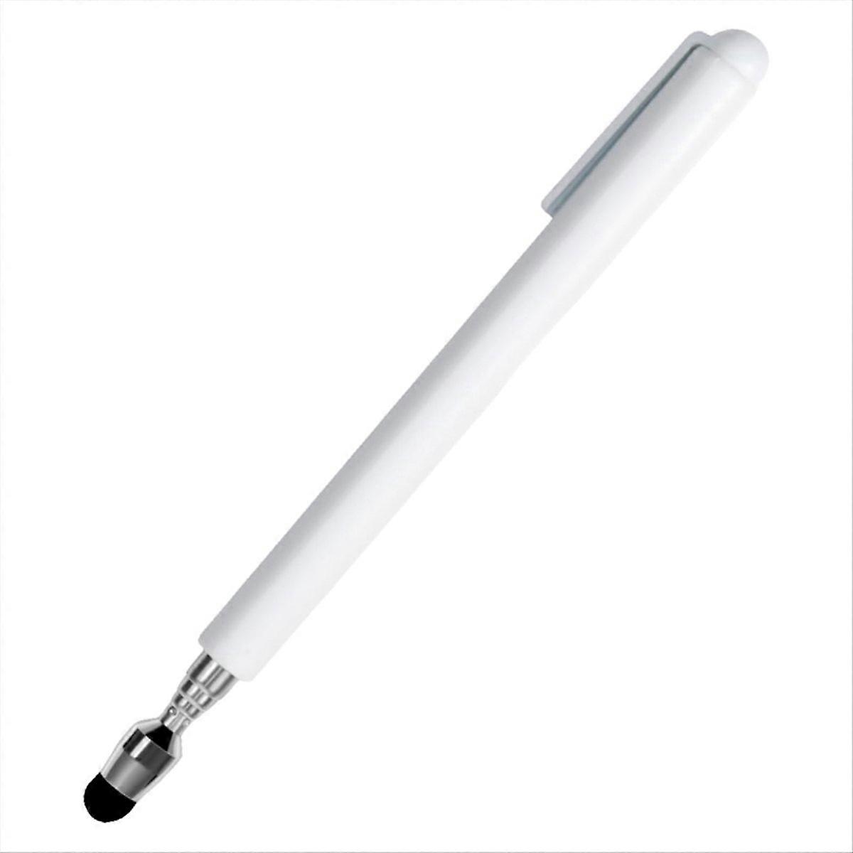 Universal Telescopic Stylus Pen for Touch Screens, (White)