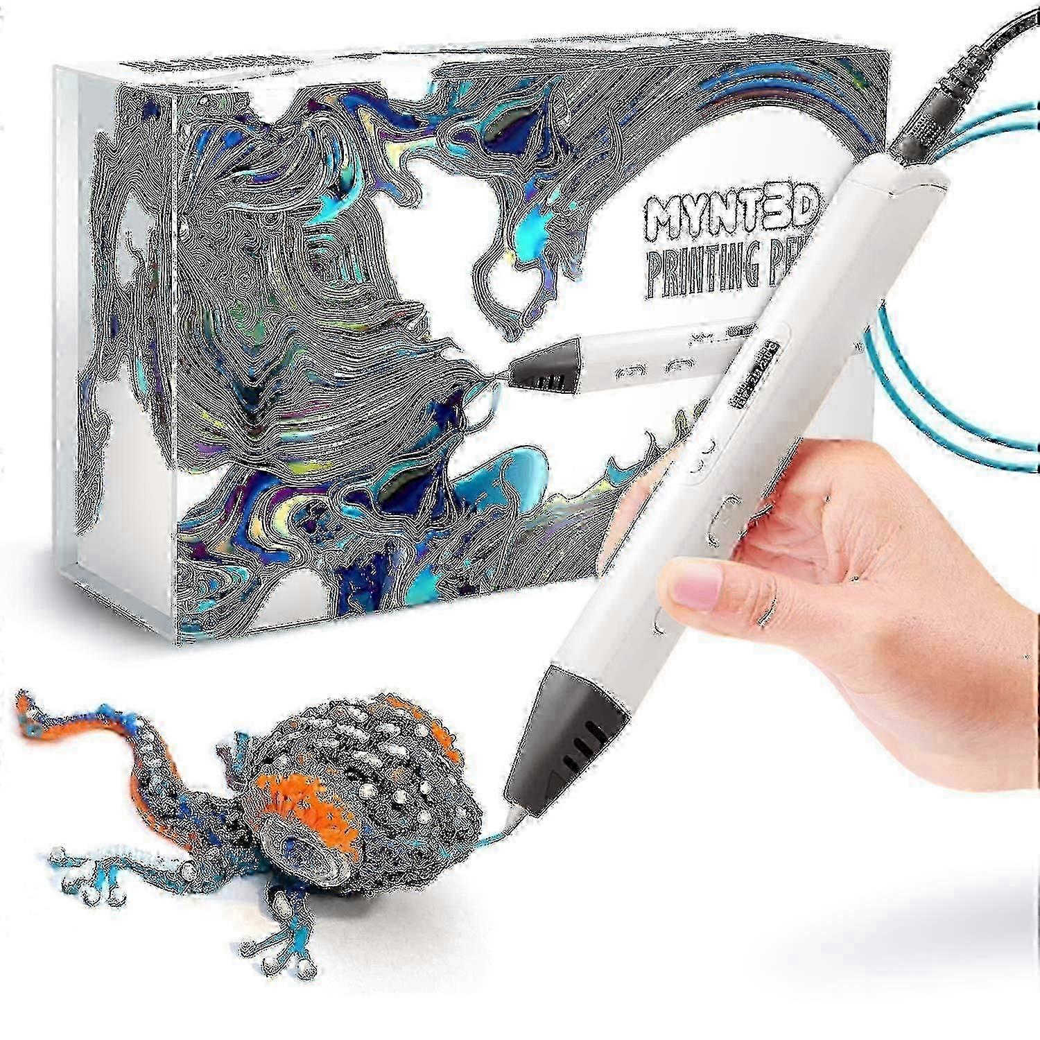 Mynt3d Professional 3d Printing Pen With Oled Display For Creative Design And Diy Projects_w