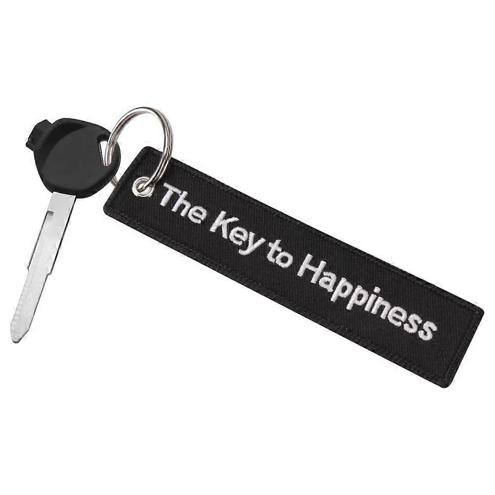 Motorcycle Keychain with ScratchResistant Polyester and DoubleSided Embroidery for Riders
