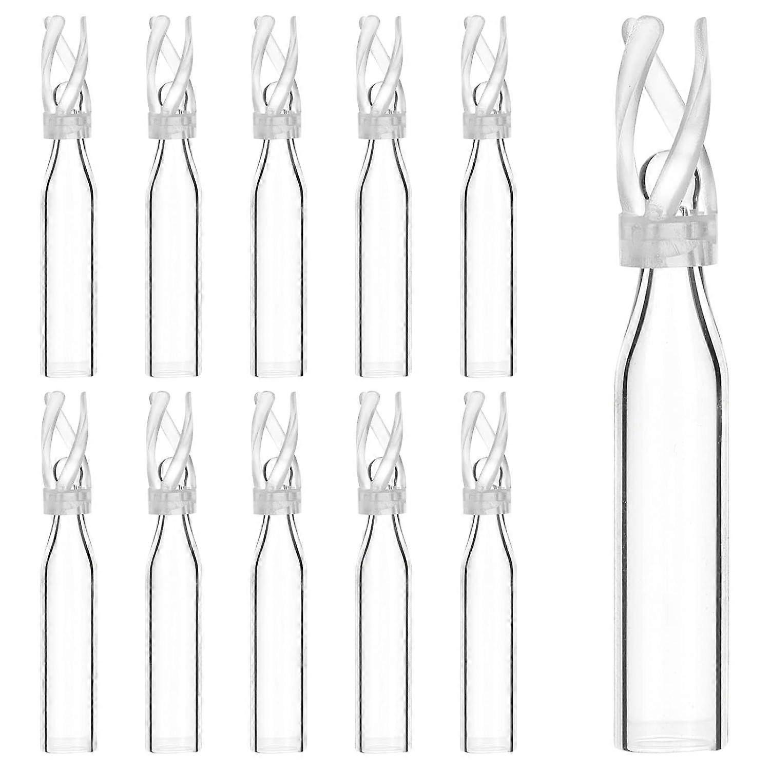 60Pcs Vial Insert Conical Base 250ul Volumen with Polyspring Plastic Vial Insert 4mm Inner Diameter 6mm in Diameter