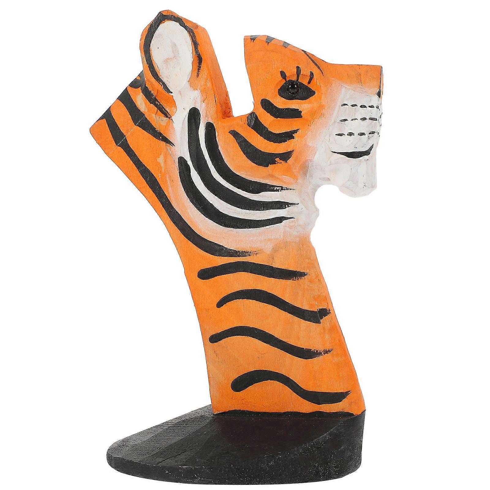 Tiger Shape Wood Glasses Holder Stand for Organizing 3Pcs Set