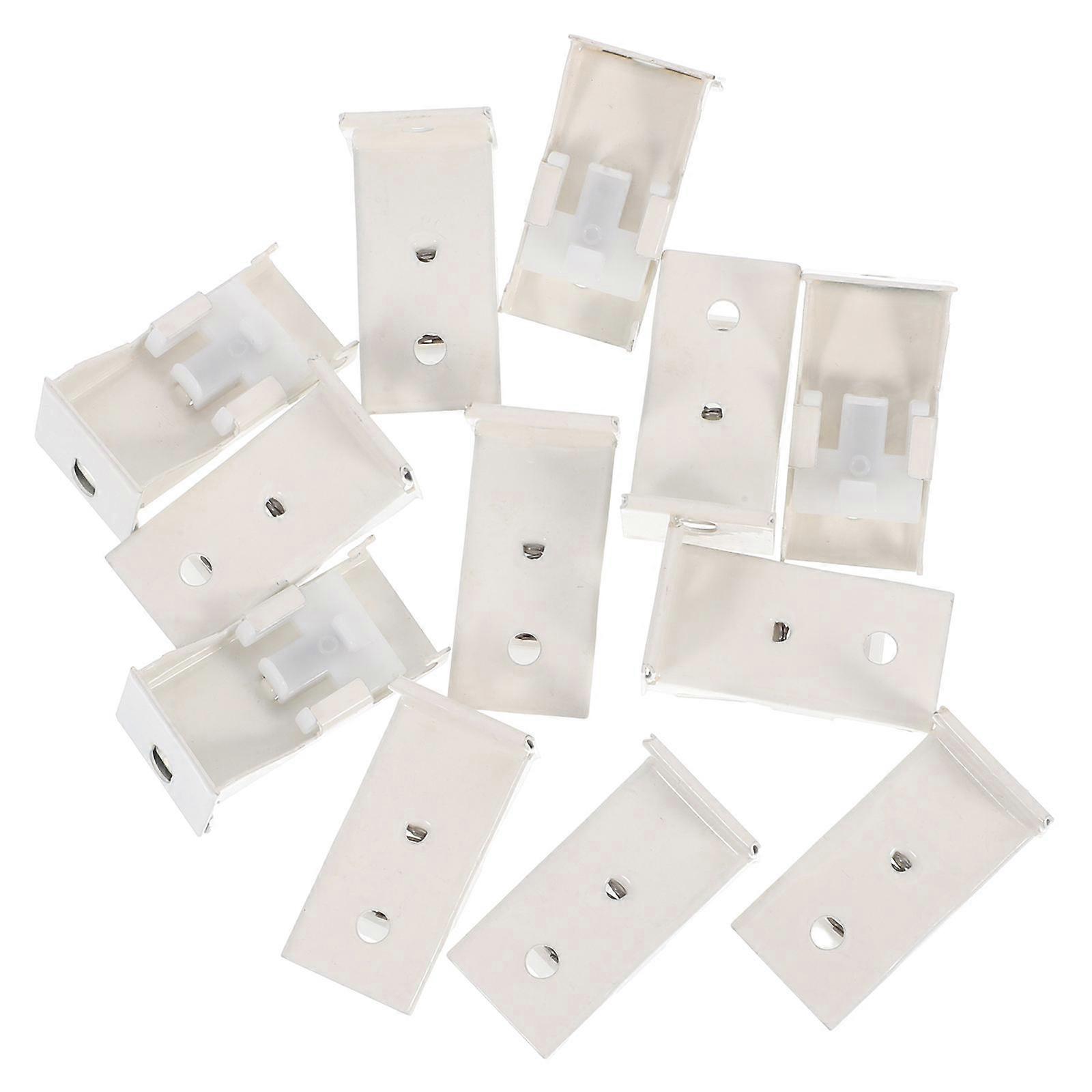 Curtain Track Bracket Adjustable Length 12Pcs Heavy Duty for Curtain Rail