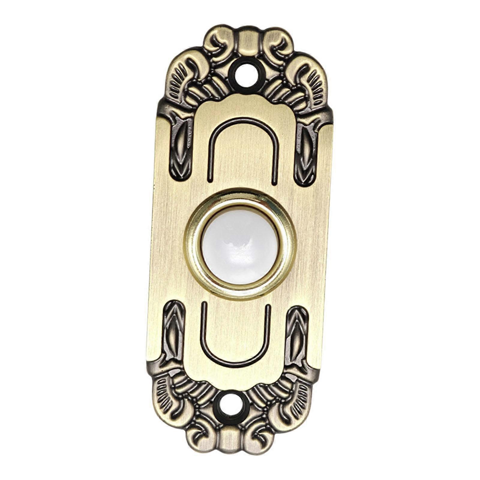 Doorbell Push Button Wired Ringer Push Button for Front Door Residential Use