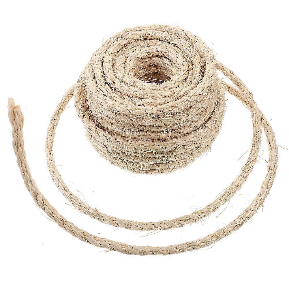 Wear Resistant Cat Scratching Post Rope Sisal Hemp Cord For Cat Scratcher Gardening Projects 1 Roll