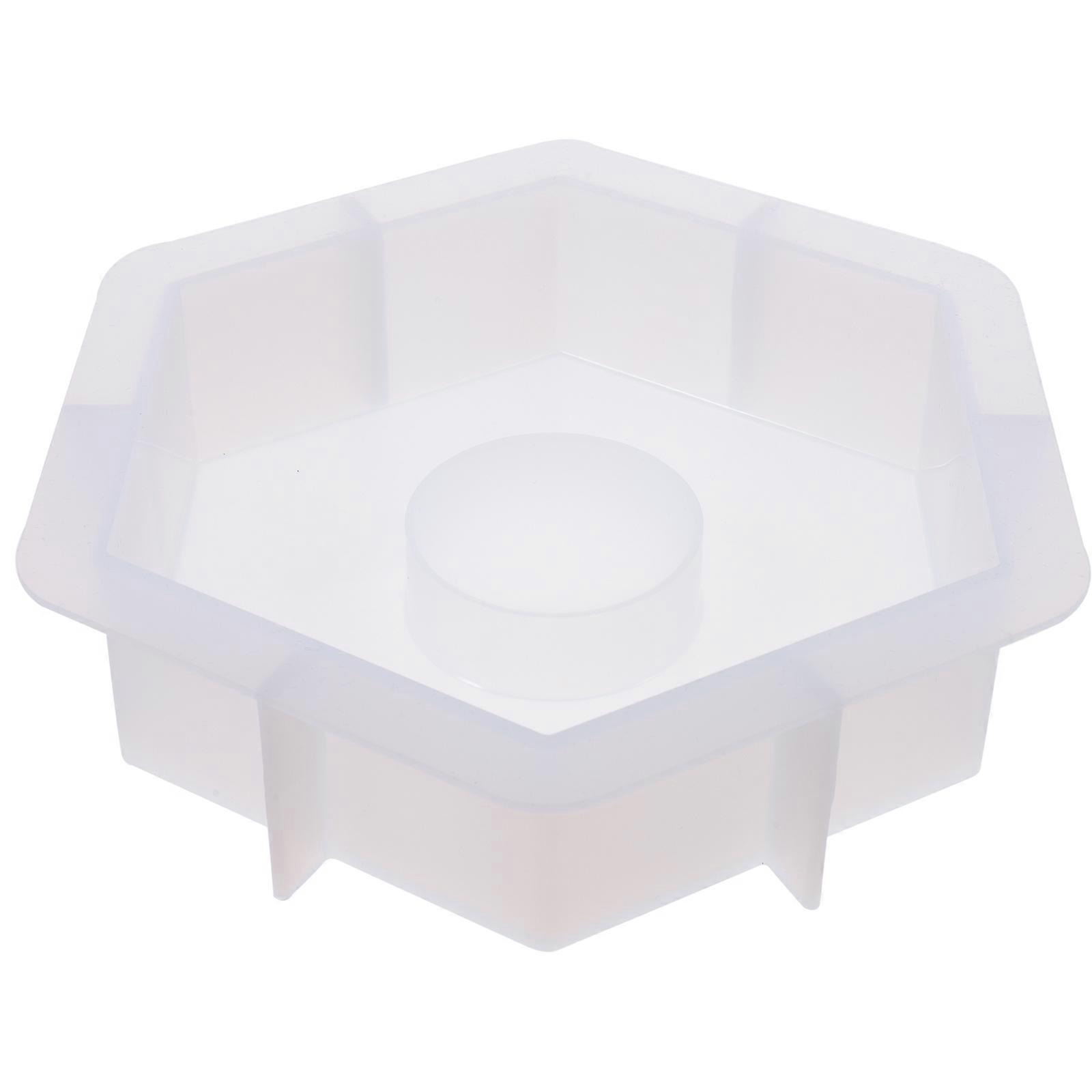 Clock Shaped Silicone Mold for DIY Epoxy Resin White Mold