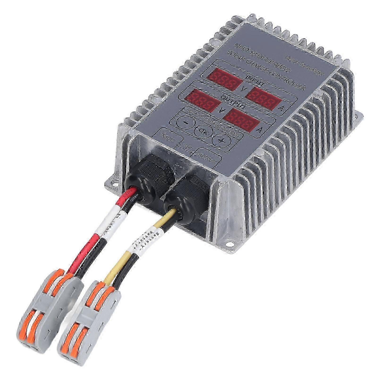 Solar Battery Charge Controller Boost MPPT Voltage Adjustable Waterproof with Display 24?85V 400W-In stock