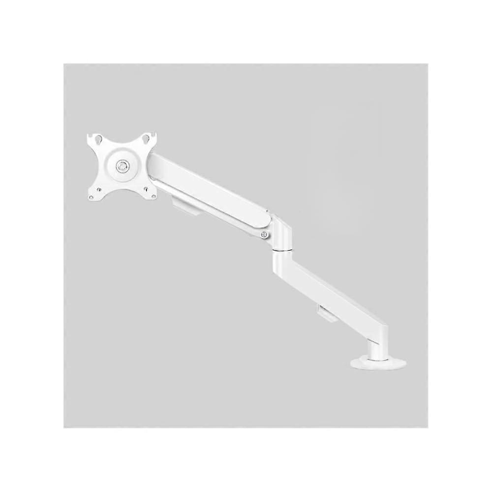 Monitor Stand Single Monitor Arm Gas Spring Adjustable Fits 1730Inch Flat Or Curved Monitors Up To 19.8 Lbs White