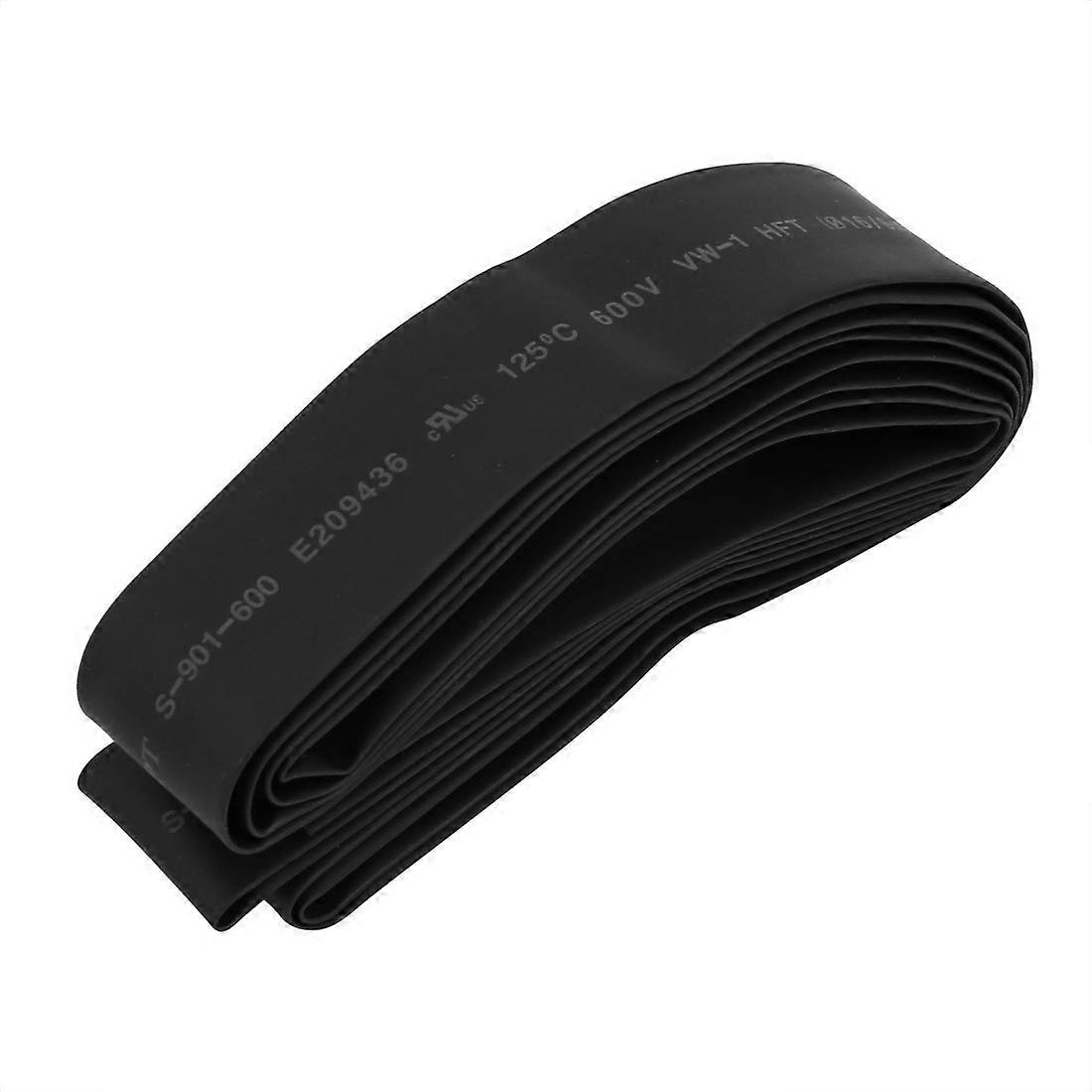 16mm Heat Shrink Tubing 2:1 Black Polyolefin 2m for Electrical Wire Insulation and Seal