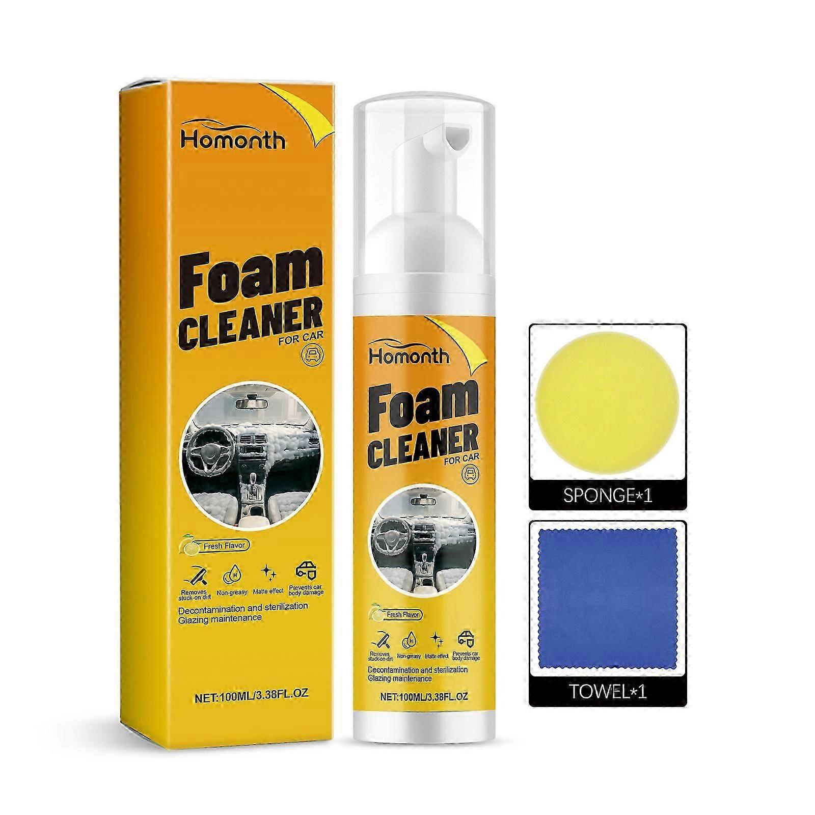Multi-Purpose Foam Cleaner for Car Interior & Leather  Deep Stain Removal, Safe & Easy to Use, Fast Evaporating & Versatile Surface Care