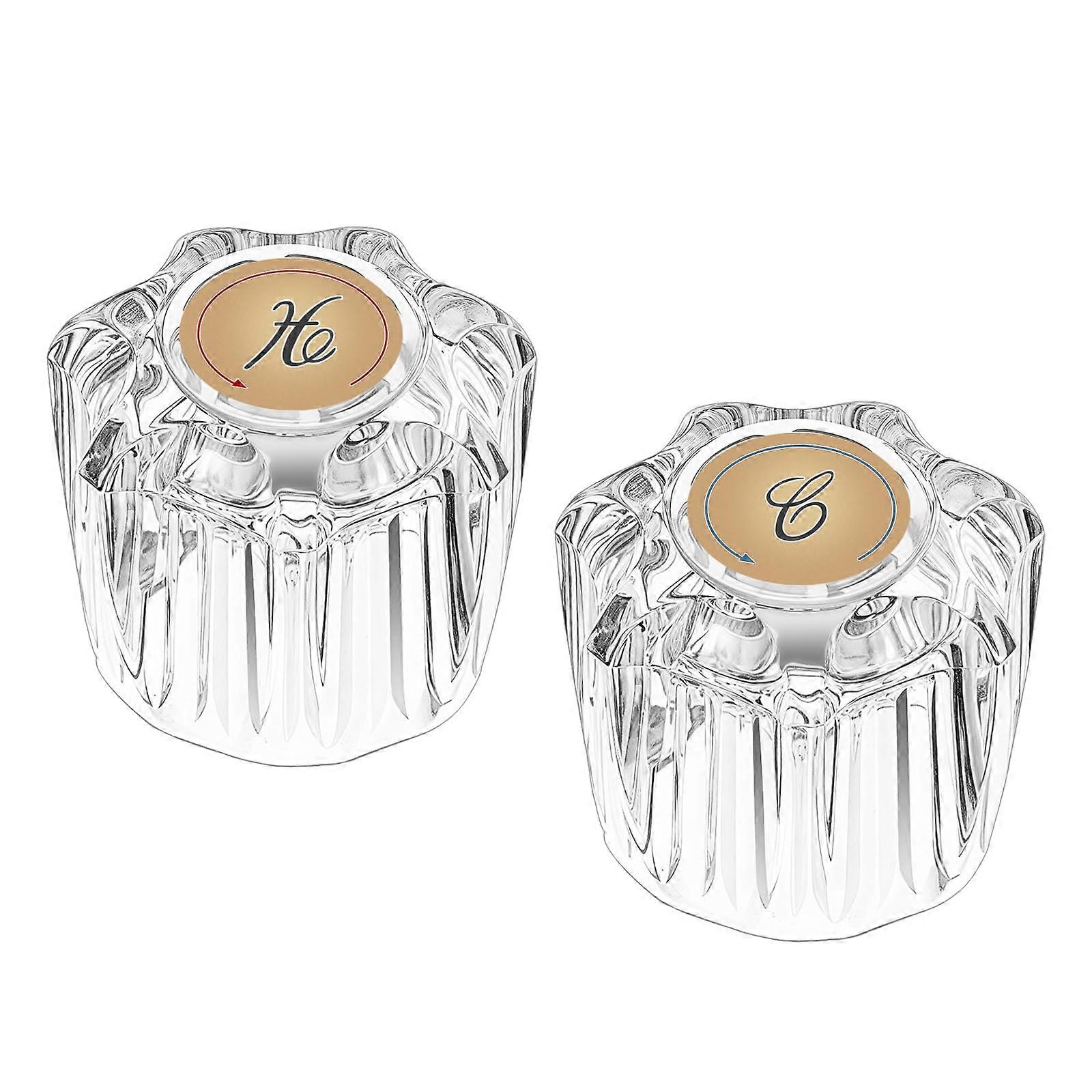 2 Pack Shower Knob Handle Replacement, Universal Faucet Handles for Delta and Peerless