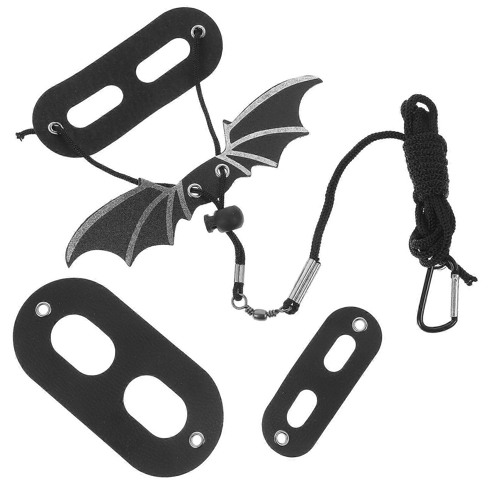 Durable Reptile Leash With Wings Design For Walking Pets Size S Black 1Pcs Adjustable