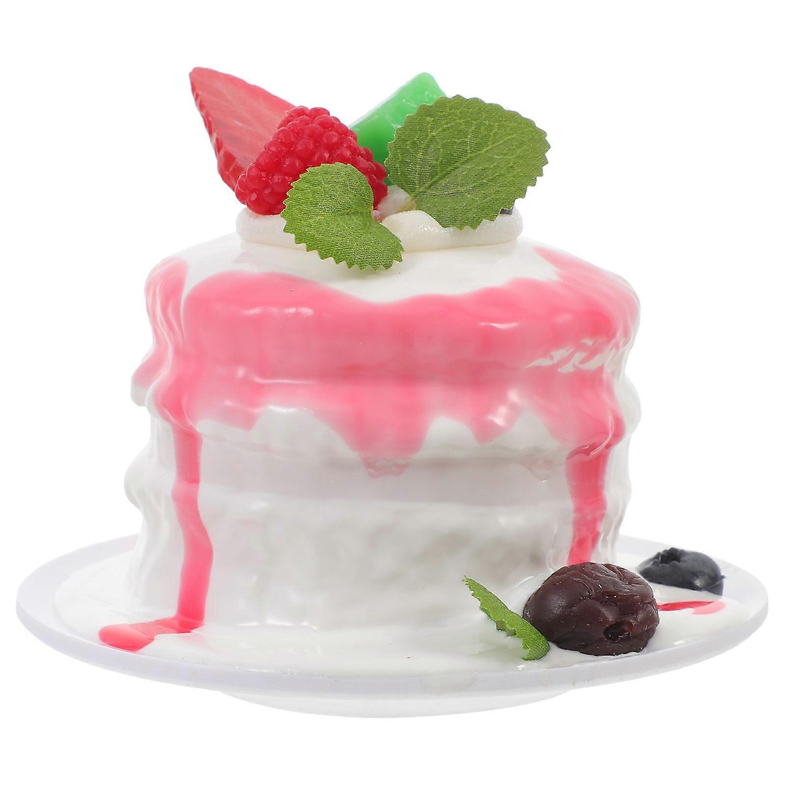 Simulation Cake Model for Decor Red Artificial Cake Model Prop