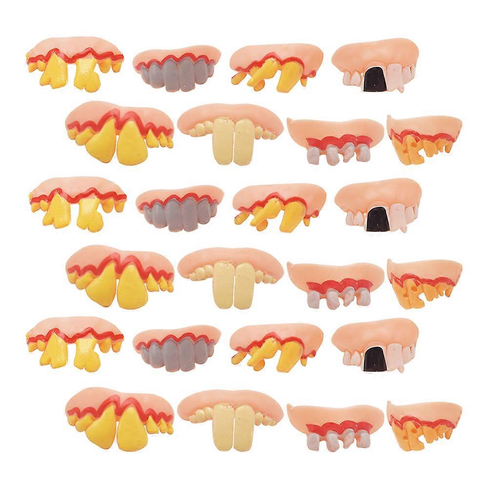 Cosplay Party Props False Vampire Tooth Delicate Workmanship Easy To Wash 30Pcs