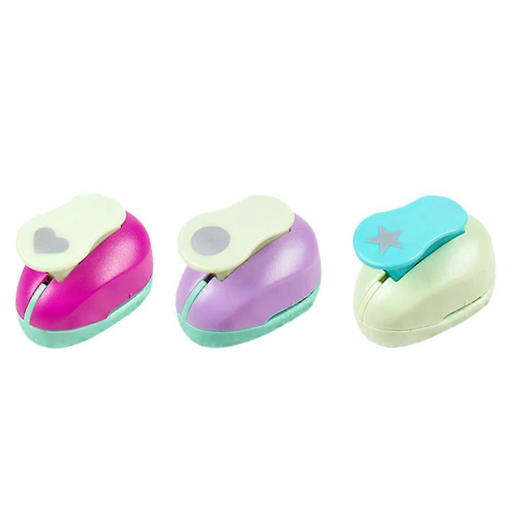 Hole Puncher Embossing Machine for DIY Scrapbooking 3Pcs Craft Set