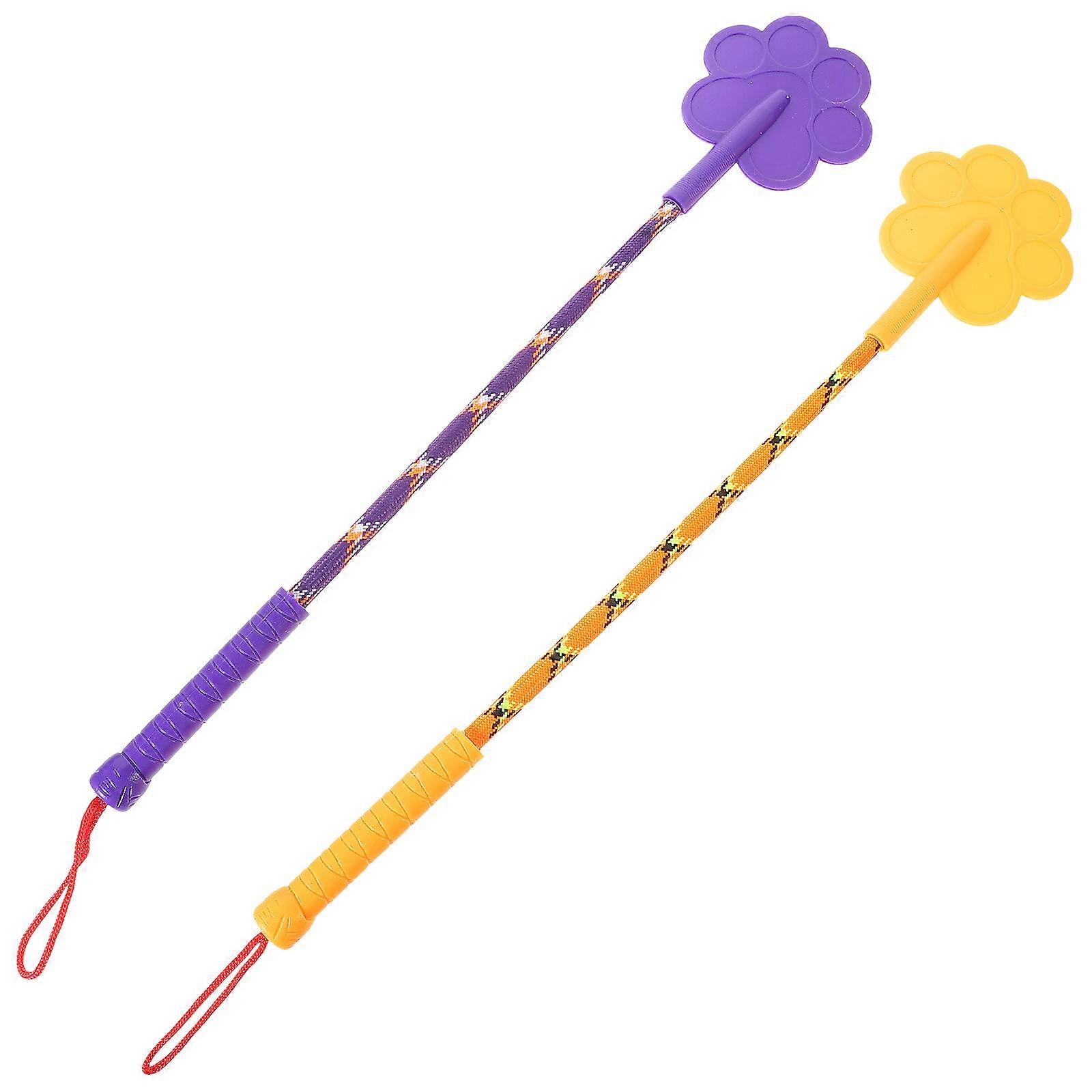 Dog Paw Shape Rubber Tool for Puppy Training 2Pcs Assorted Color