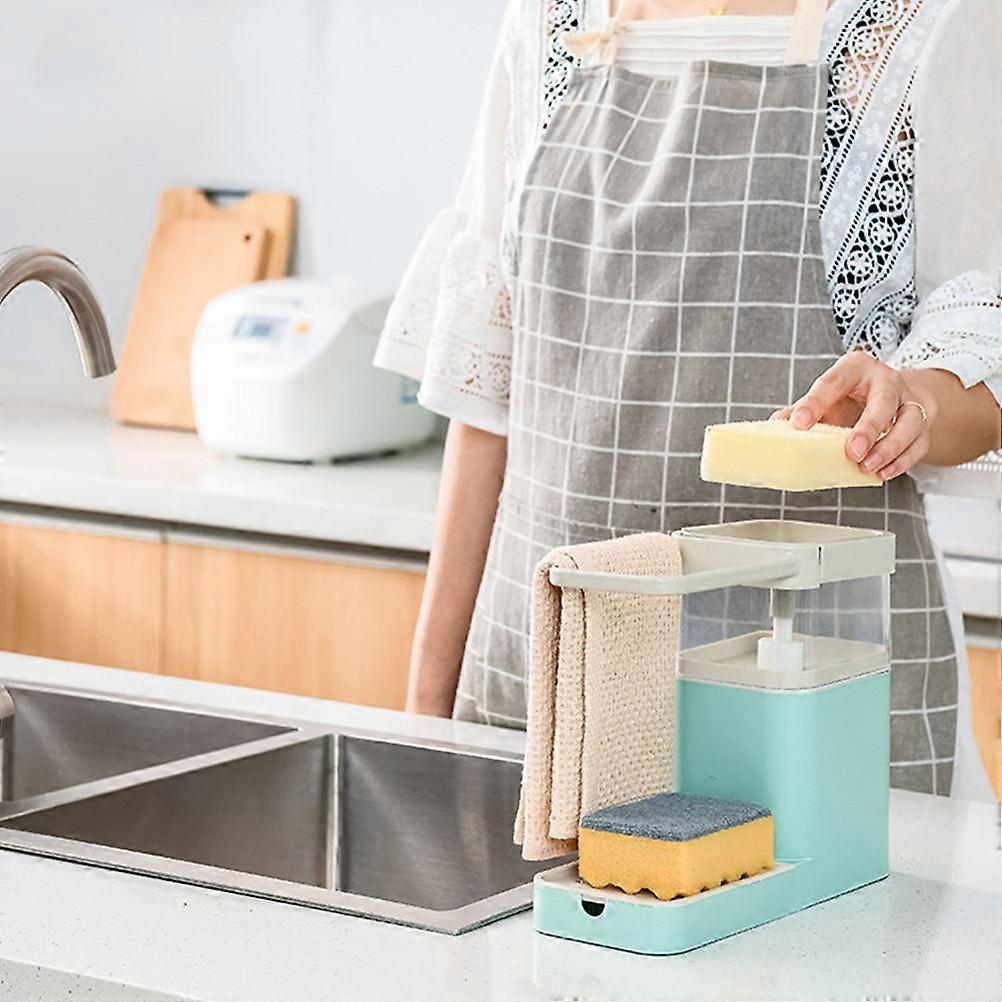 Liquid Soap Dispenser Multifunctional Cleanser for Home Use with Sponge Holder