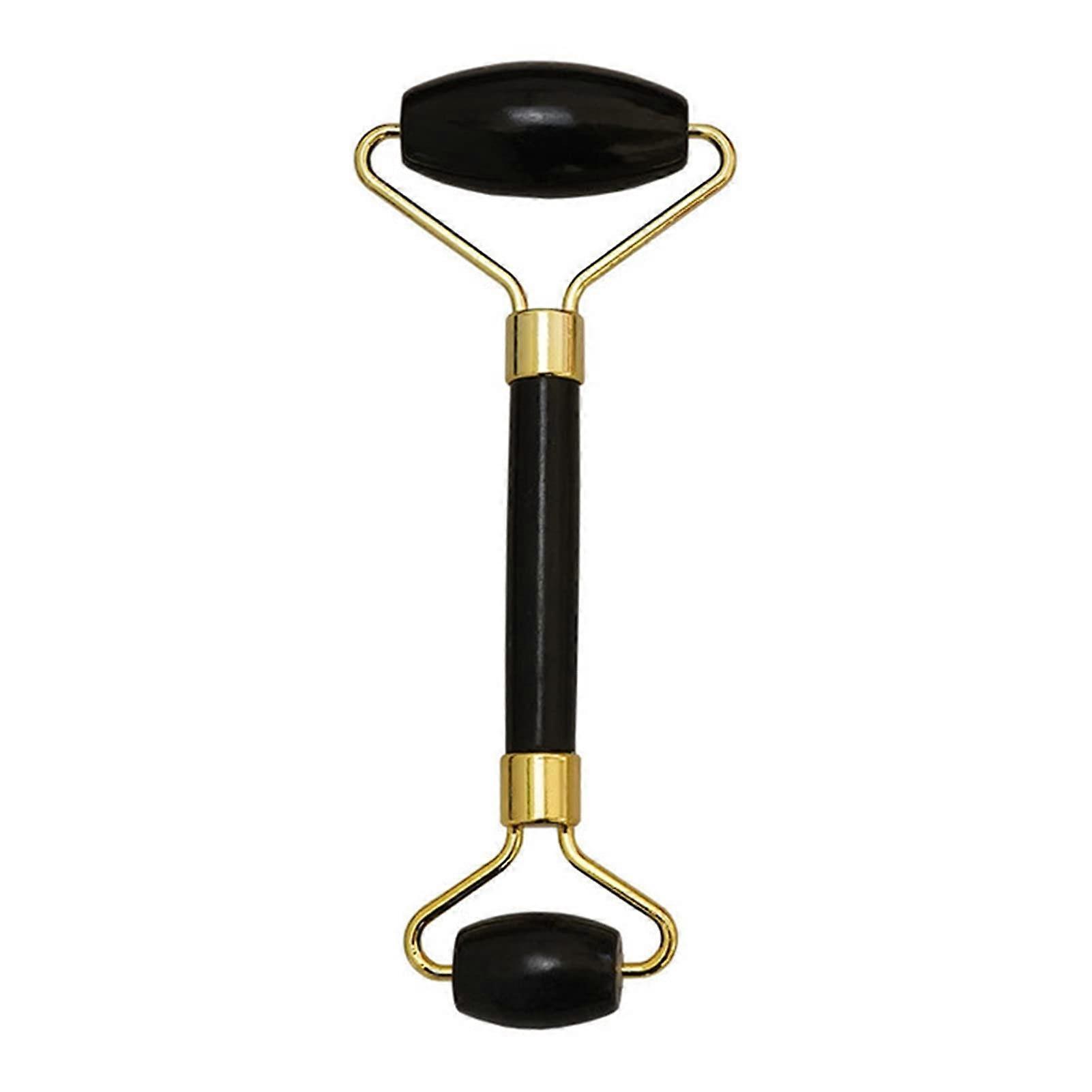 Facial Roller and Obsidian Gua Sha Massage Tool Set for Cooling Effect and Enhanced Absorption