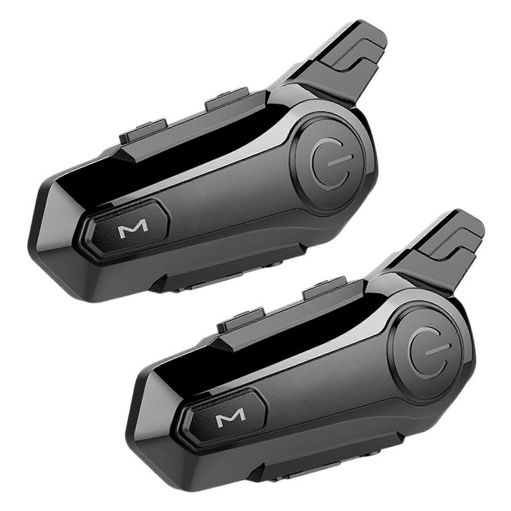 2X Motorcycle Wireless Helmet Intercom Outdoor Riding Bluetooth Headset with Super CVC Noise Reduction E1