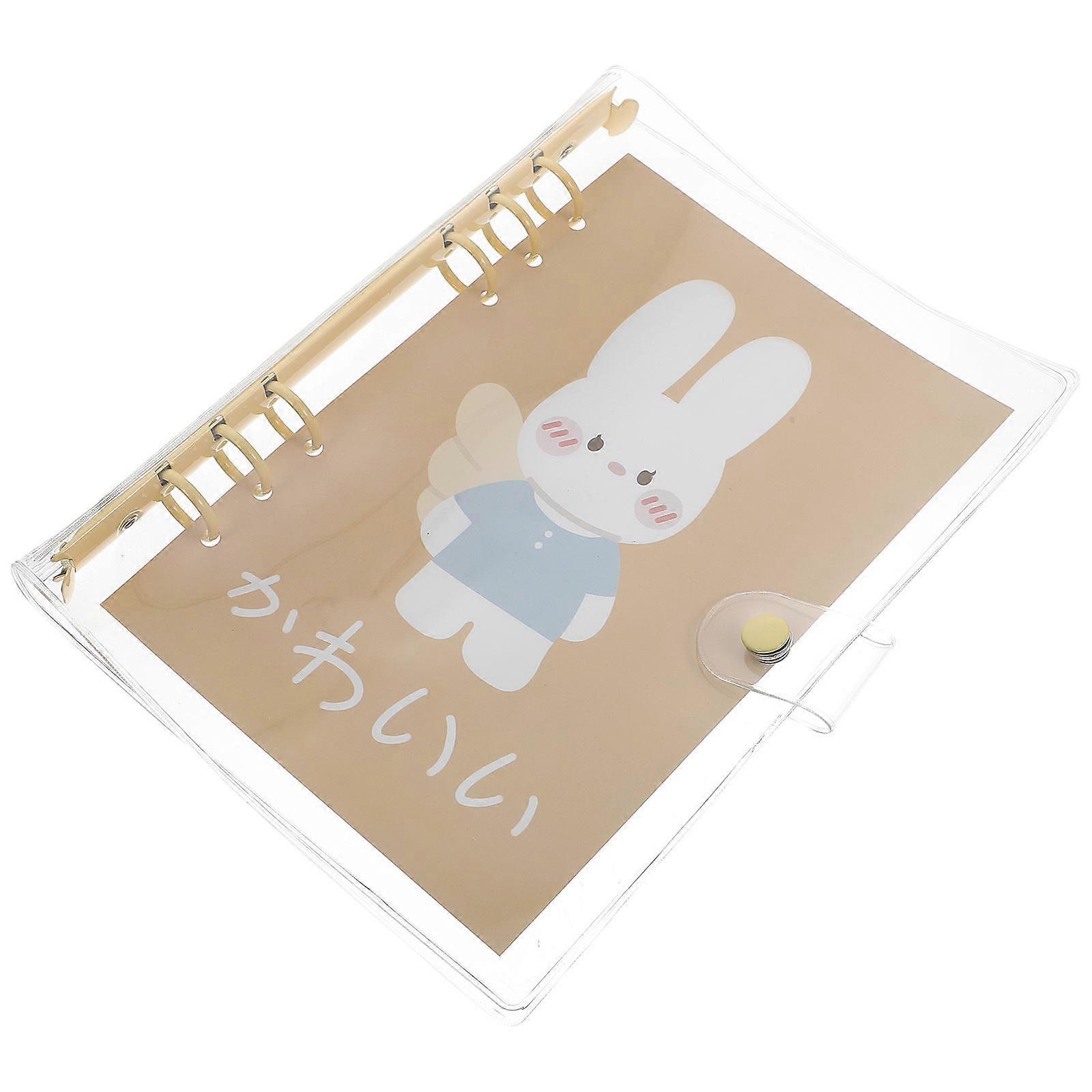 Transparent Loose Leaf Bag PVC Notebook Case Designed For Stationery Users 9.3X7.5X0.9in Rectangular Function 1 Piece