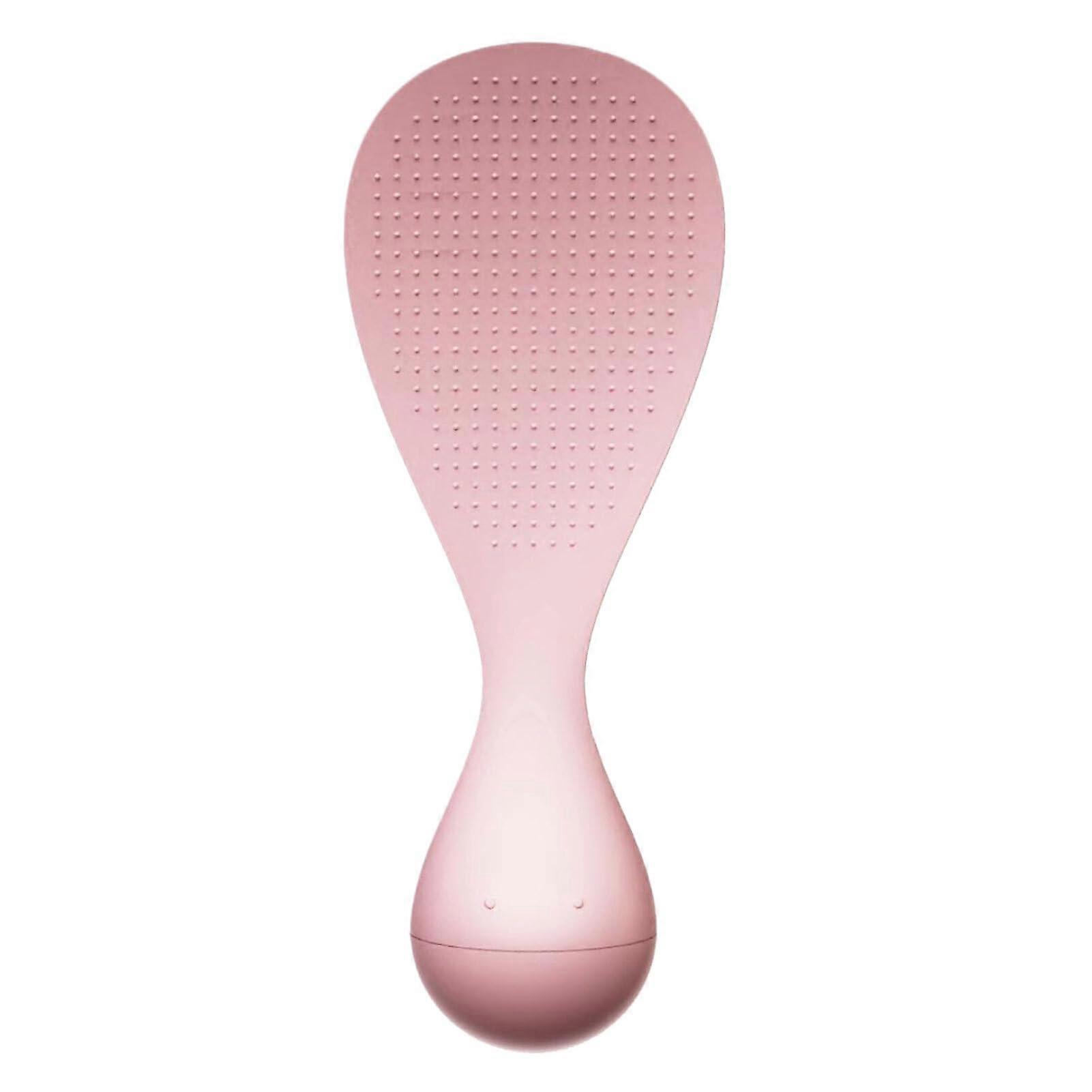 Rice Serving Spoon with Upright NonStick Design, Scratch Gentle Scooping, Pink